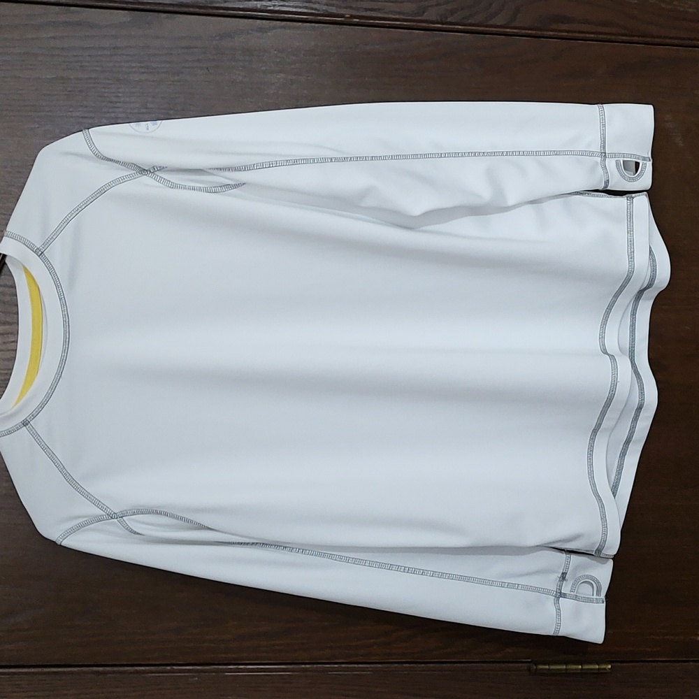 Land's End Boys White Long Sleeve PerformanceTop